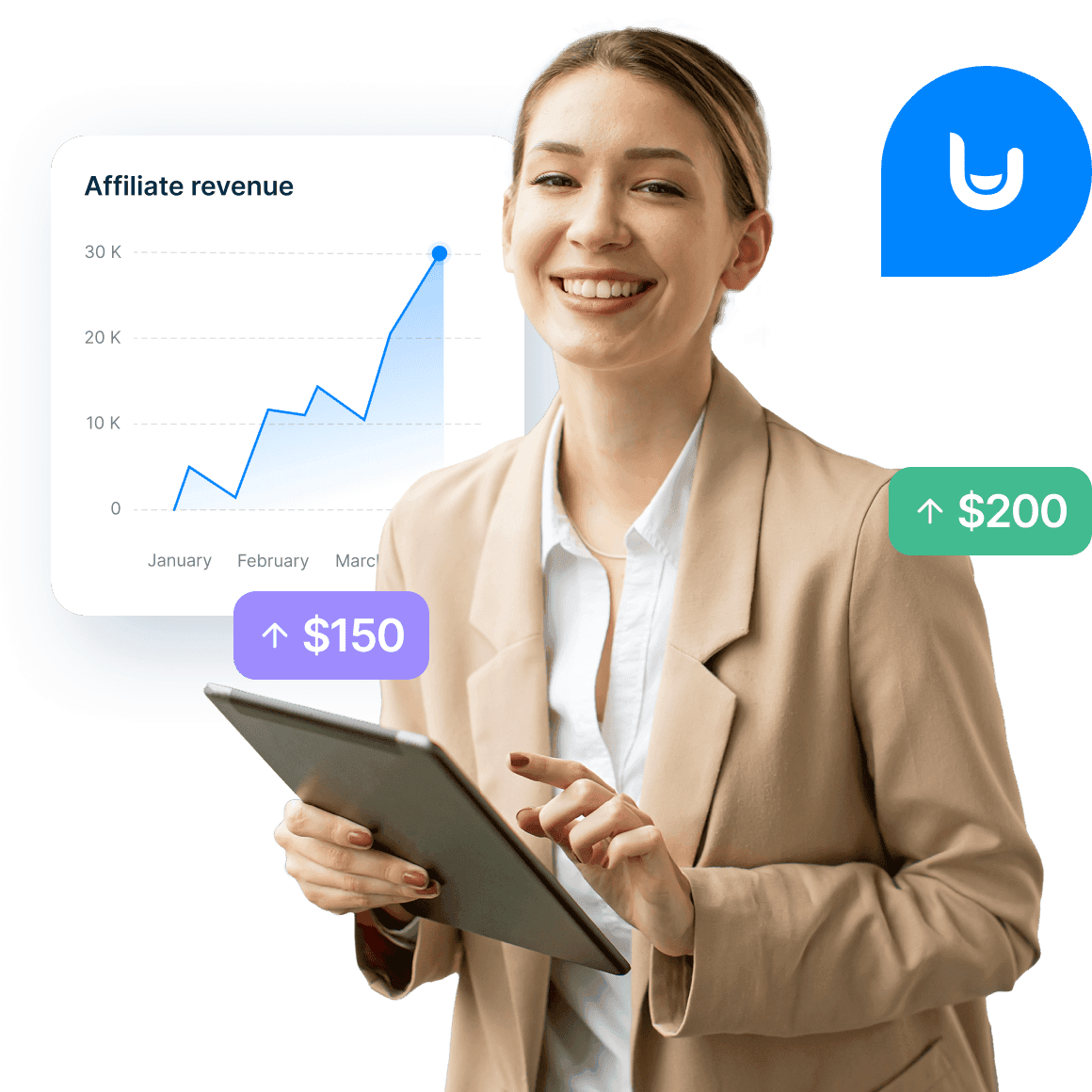 Affiliate revenue - FaceUp Whistleblowing Platform