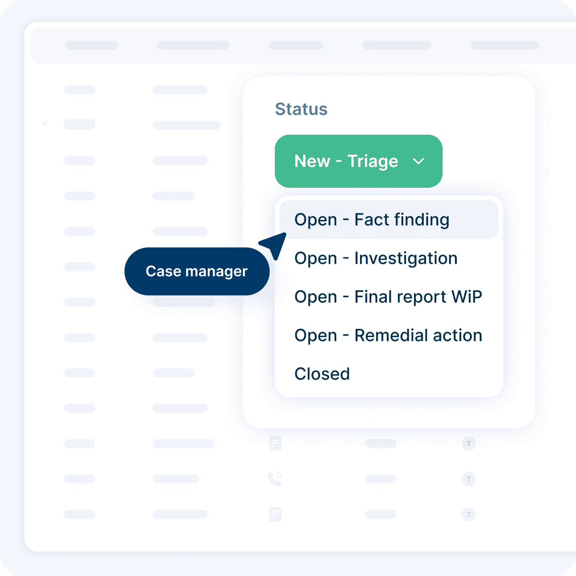 FaceUp - Centralized Case Management Workspace